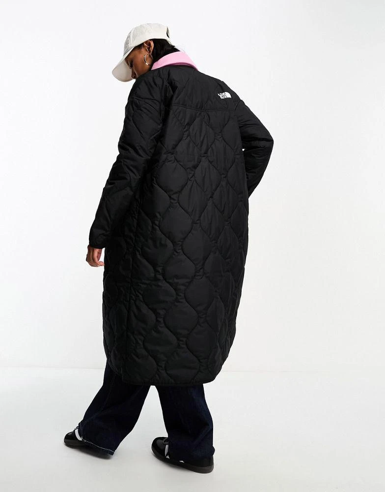 The North Face The North Face Ampato long quilted liner jacket in black Exclusive at ASOS 2