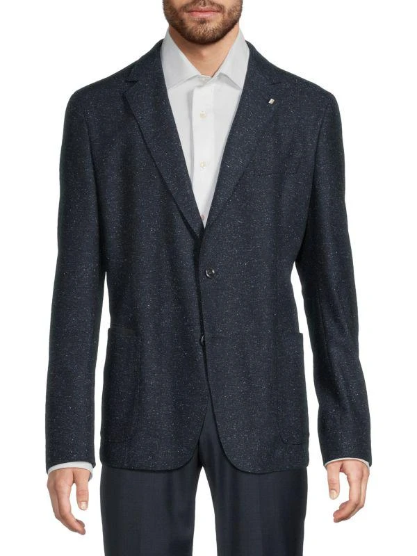 Hugo Boss Hanry Shimmer Wool-Blend Slim-Fit Sport Coat 3