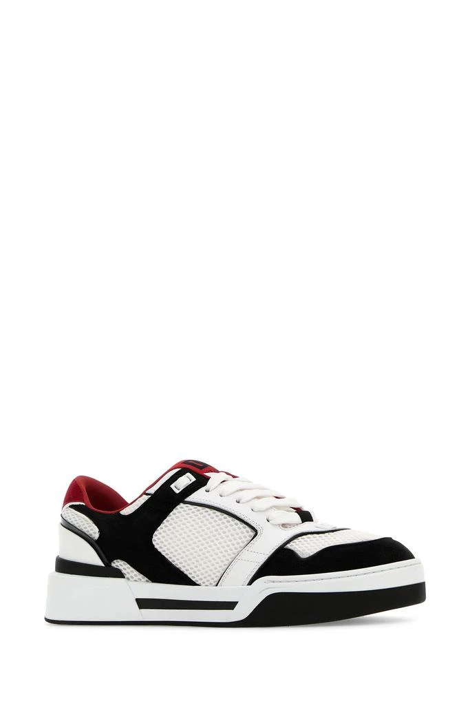 Dolce & Gabbana Multicolor leather and mesh New Roma sneakers 1