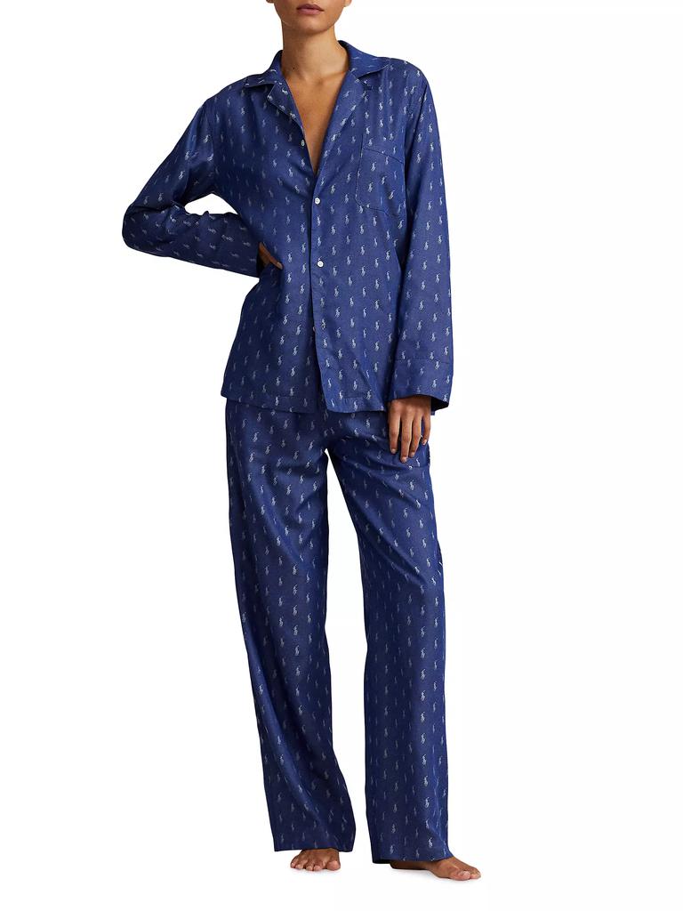 Ralph Lauren Jacquard Polo Player Pajama Set