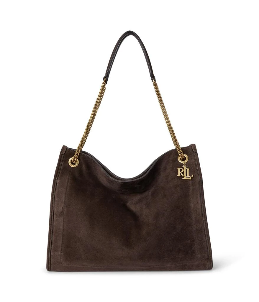 Ralph Lauren Suede Large Bradley Shopper Tote Bag 1