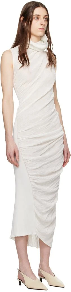 Issey Miyake Off-White Twisted Maxi Dress 2