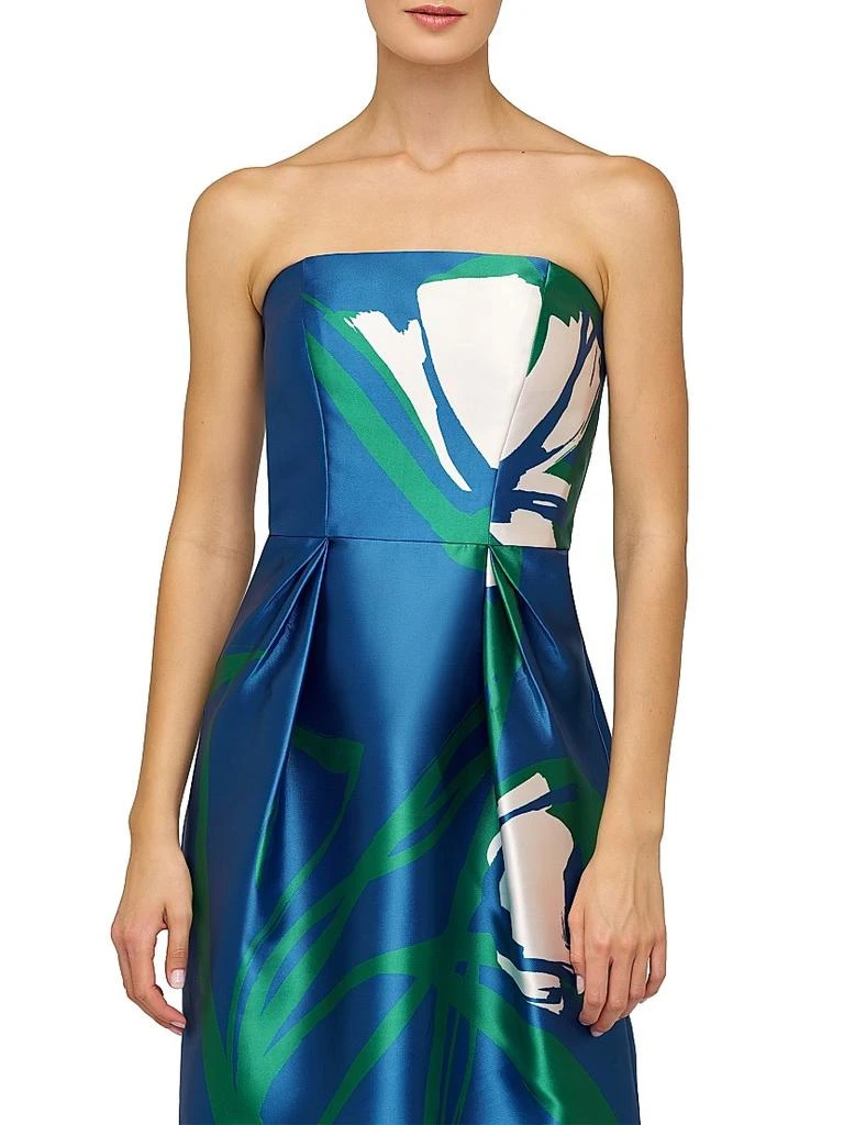 Kay Unger Marisol Strapless Mikado Column Gown 6