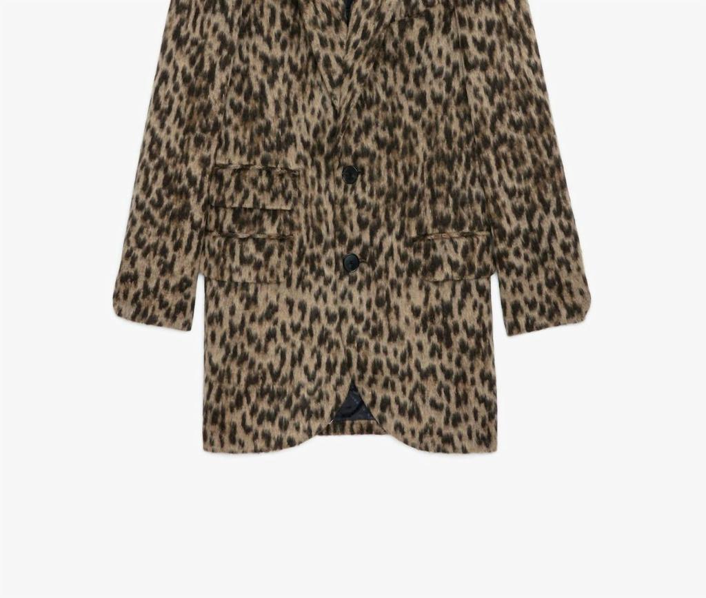 新品ZADIG＆VOLTAIREDELUXE定価54000レオパード　ジャケット Shop Zadig & Voltaire - Violet Leopard Coat on Sale at BeyondStyle
