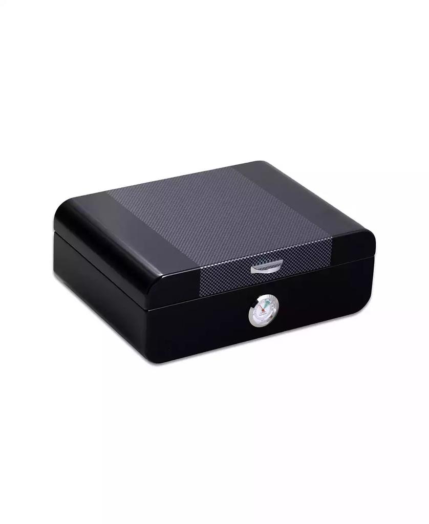 Bey-Berk Carbon Fiber Design 40 Cigar Humidor