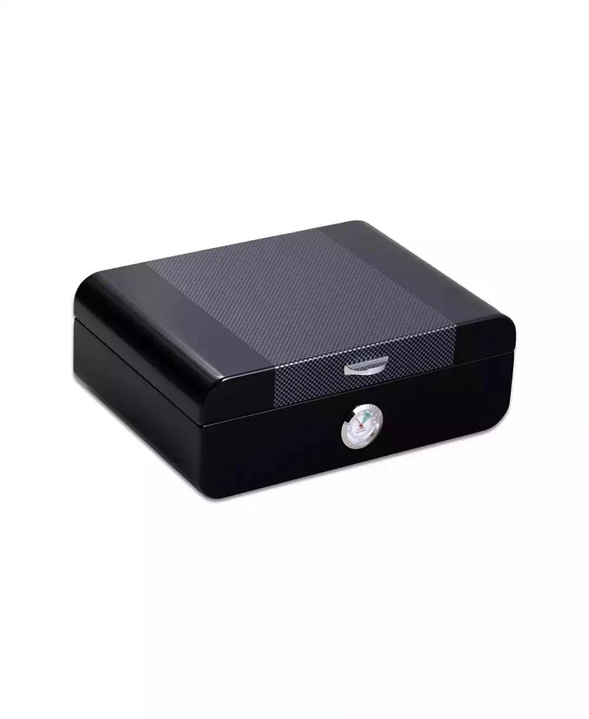 Bey-Berk Carbon Fiber Design 40 Cigar Humidor 2