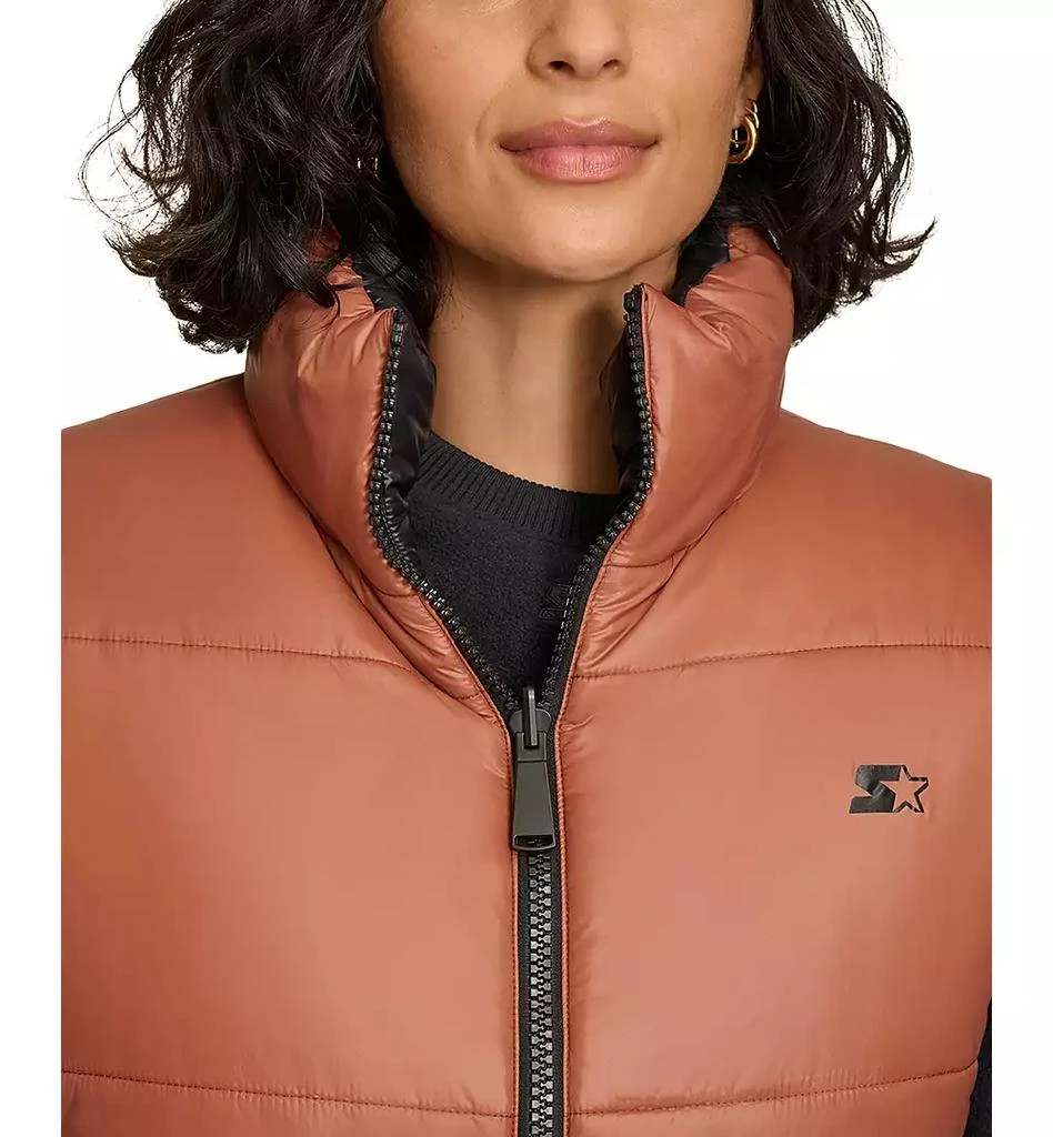 Starter Women's Reversible Zip-Front Puffer Vest 8