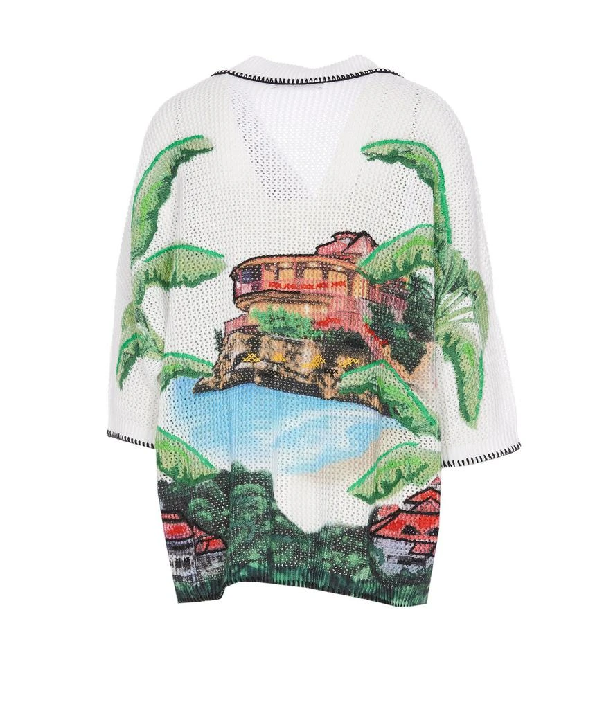 AMIRI Amiri Motif Embroidered Knitted Shirt 2