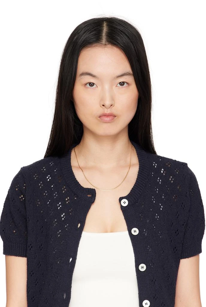 Laura Lombardi Gold Mini Omega Chain Necklace 2