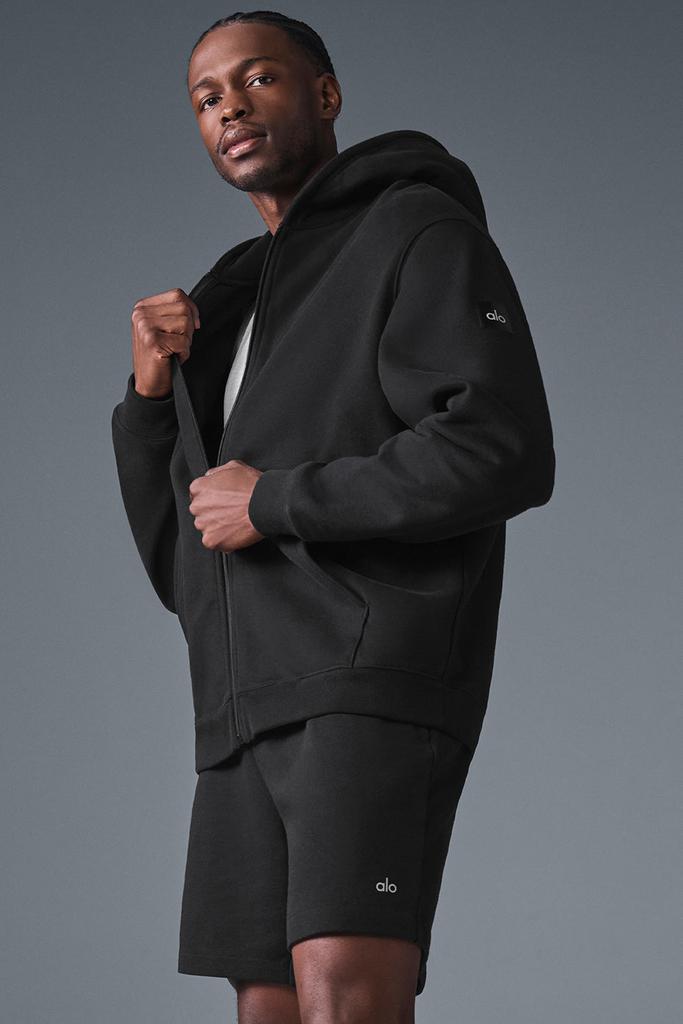 \"Alo Yoga\" Renown Heavy Weight Full Zip Hoodie ロゴ Alo Yoga Renown Full Zip Hoodie | Bloomingdale's