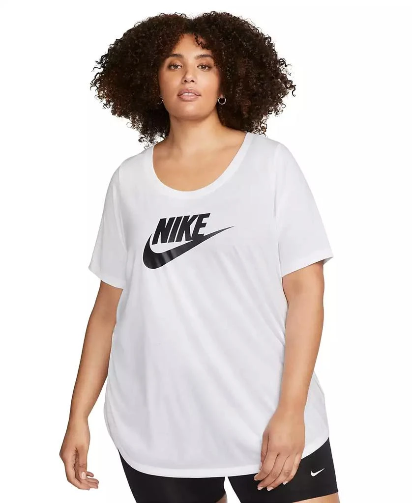 NIKE Plus Size Sportswear Essential Curved-Hem Tunic Top 1