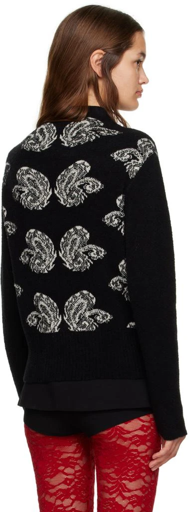 Puppets and Puppets Black & White Paisley Sweater 3
