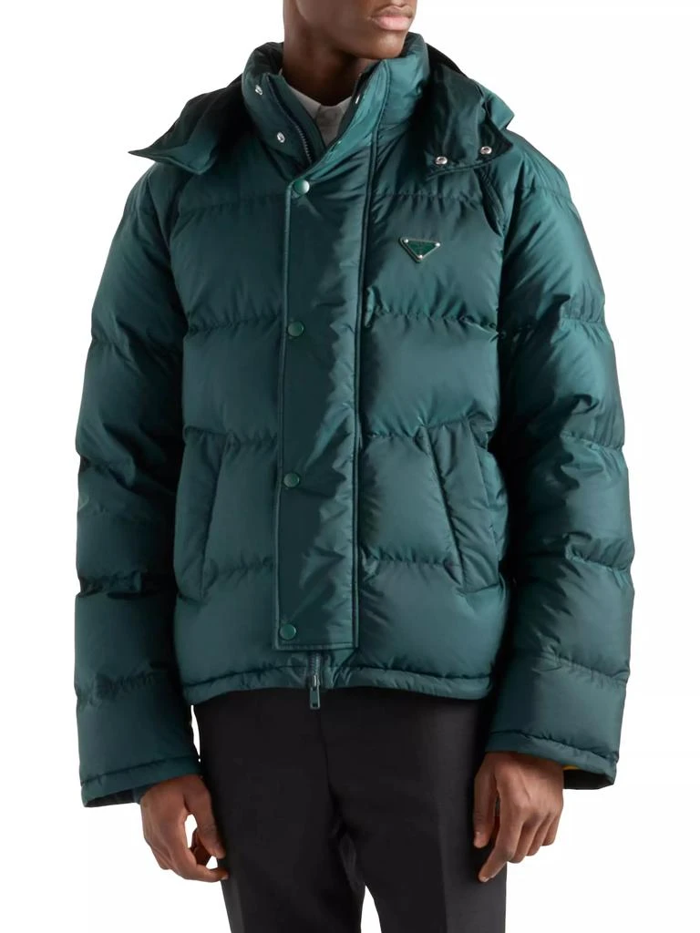 Prada Cropped Nylon Down Jacket 2