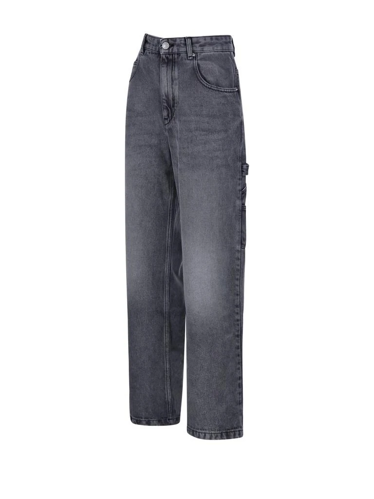 Isabel Marant Isabel Marant Bymara Logo Patch Wide-Leg Jeans 3