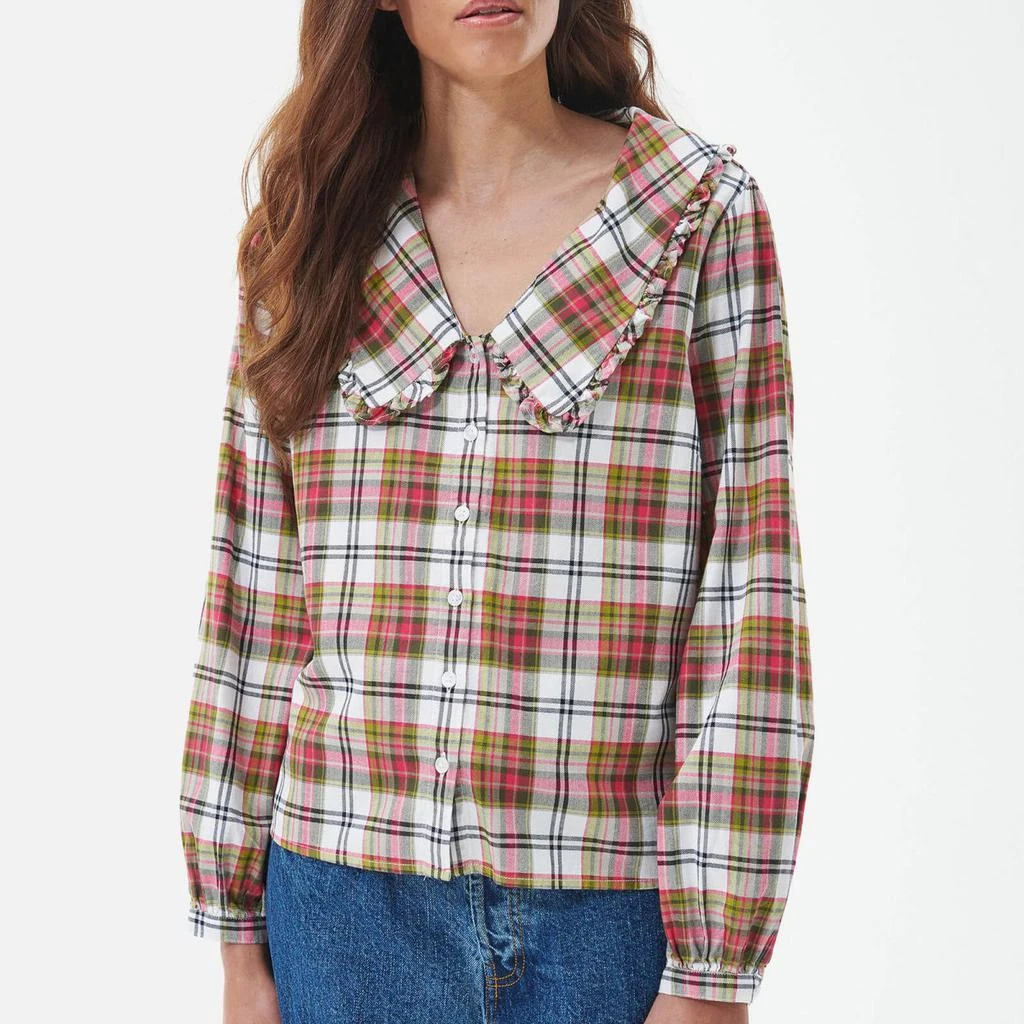 Barbour Barbour Shelly Checked Cotton-Gauze Blouse 1