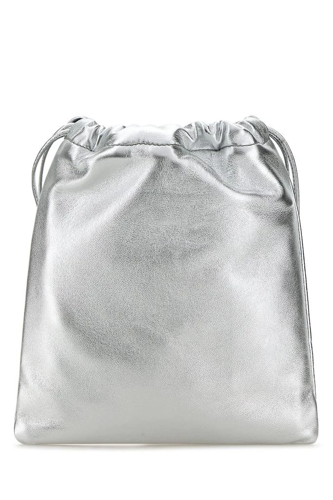 Miu Miu Silver nappa leather pouch 2