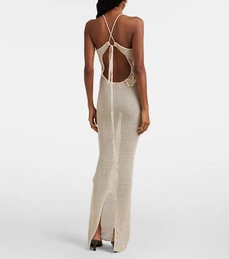 Bananhot Hilsa open-knit lamé beach cover-up 3