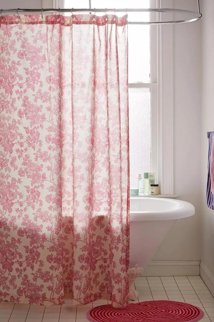 Urban Outfitters Toile Printed Shower Curtain