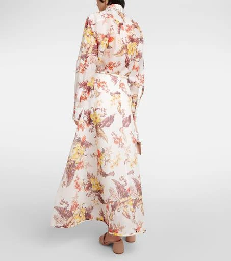 Zimmermann Matchmaker linen and silk maxi skirt 3