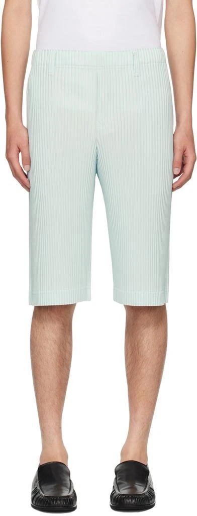 Homme Plissé Issey Miyake Blue Tailored Pleats 2 Shorts 1