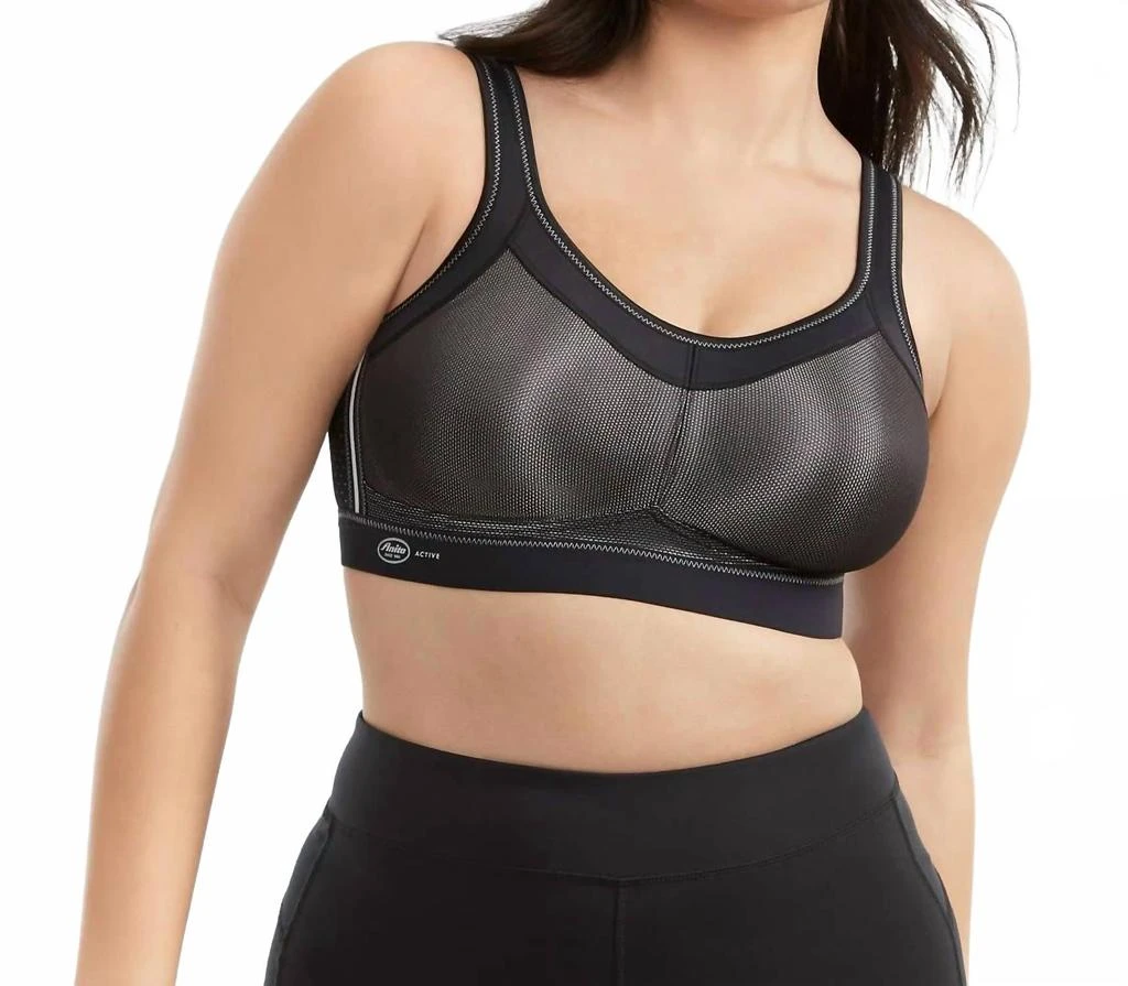 Anita High Impact Momentum No Wire Sport Bra In Black 2