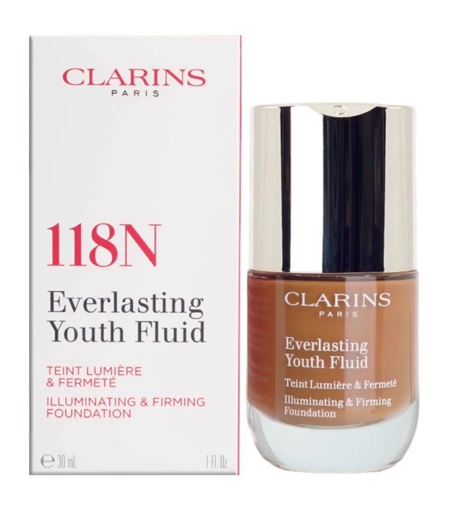 Clarins Everlasting Youth Fluid Illuminating & Firming Foundation 1 OZ - CHOOSE YOUR SHADE 19