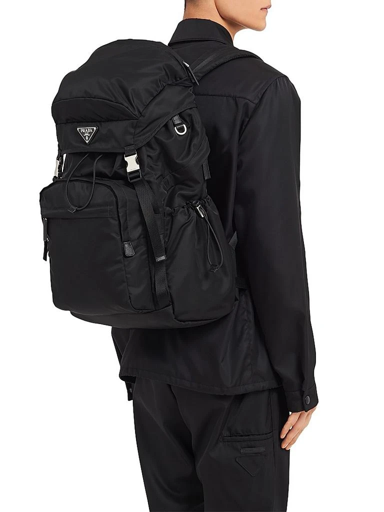 Prada Re-Nylon and Saffiano Leather Backpack 2