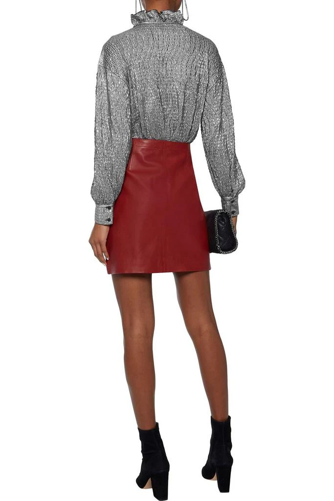 ANTIK BATIK Kimmy ruffle-trimmed crinkled-lamé shirt 3