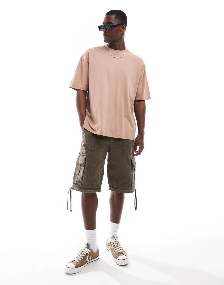 ASOS ASOS DESIGN essential oversized t-shirt in tan 2