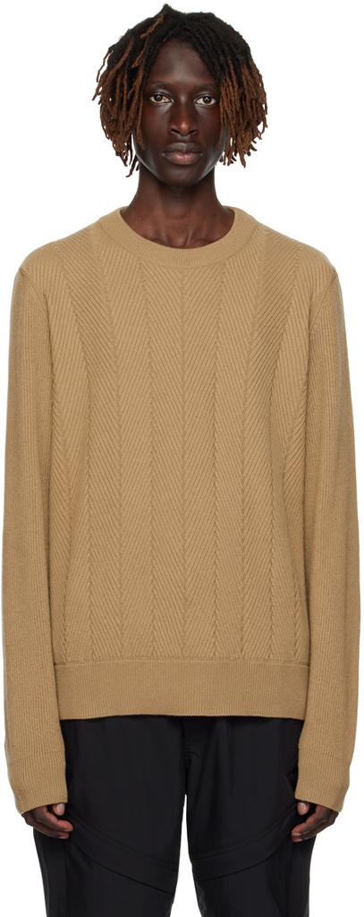 Dunhill Tan Ribbed Sweater