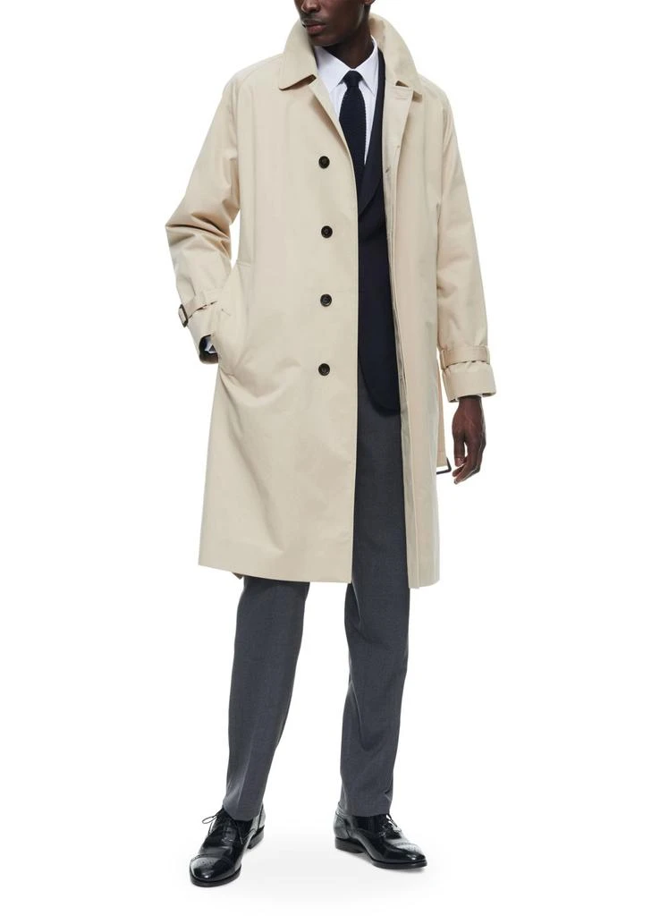 Fursac Long belted cotton coat 4