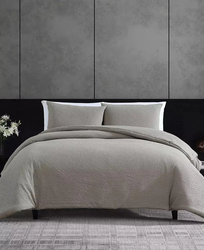 Vera Wang Puckered Texture 3-Pc. Comforter Set 1