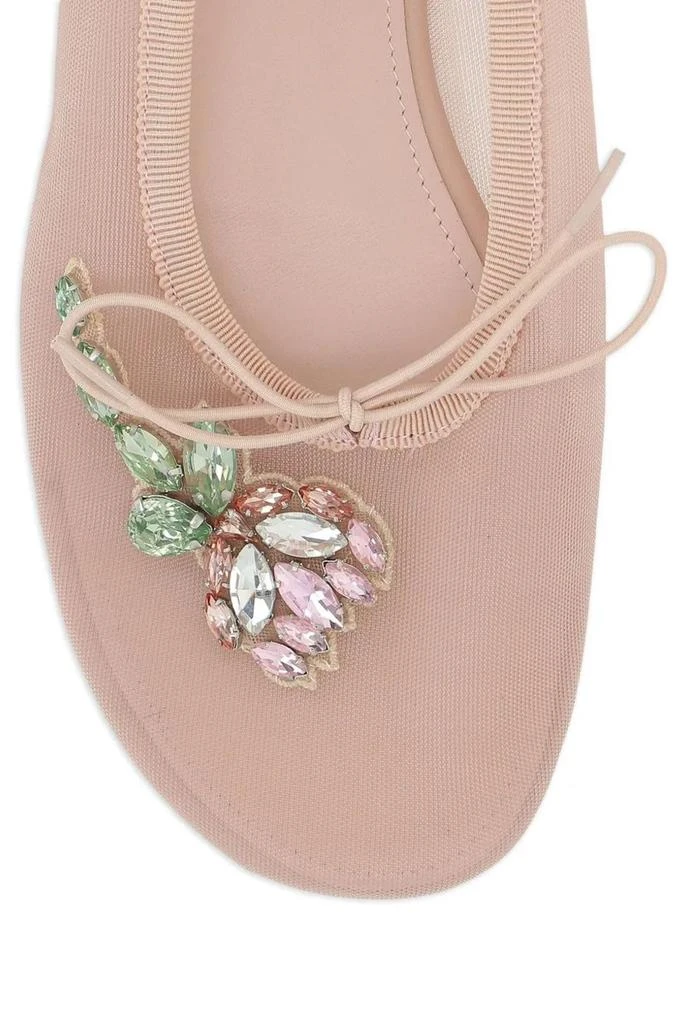 Simone Rocha Simone Rocha Embellished Bow Detailed Flat Shoes 4