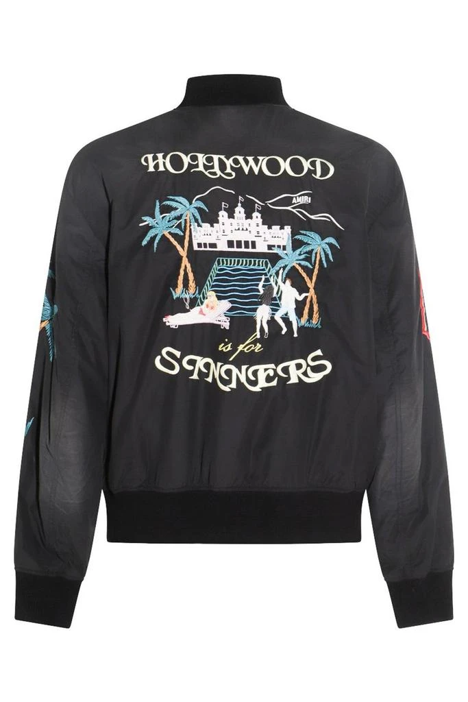 AMIRI Amiri Zip-Up Embellished Bomber Jacket 2