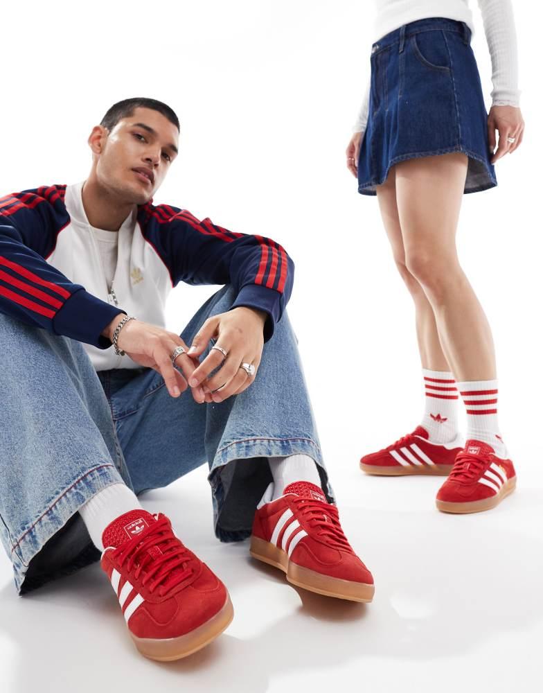 Adidas adidas Originals Gazelle Indoor trainers in red