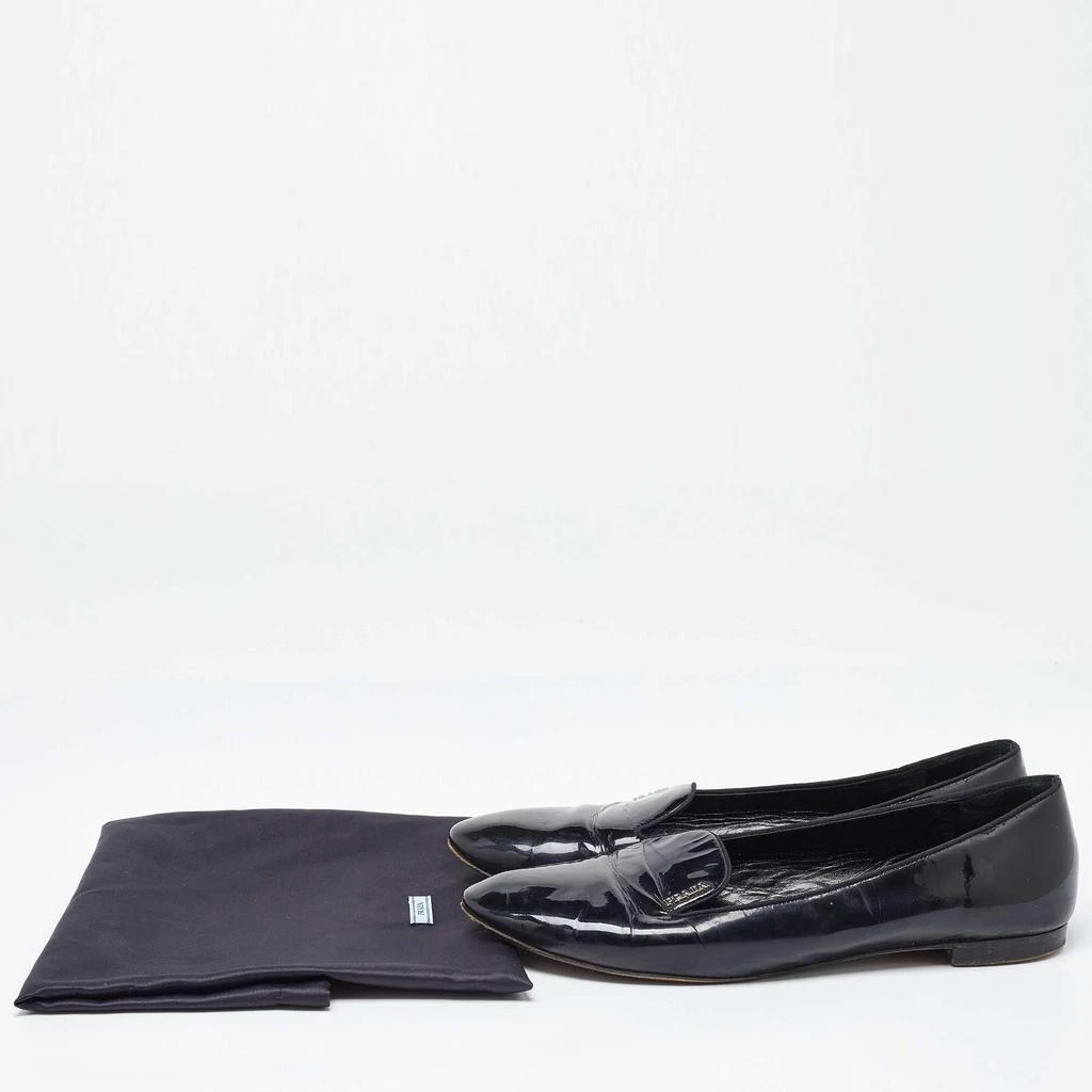 Prada Prada Black Patent Leather Smoking Slippers Size 41 9
