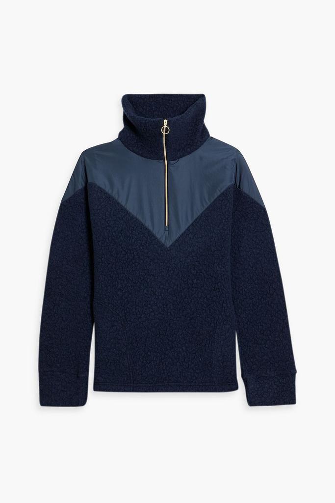 WE NORWEGIANS Alta shell-paneled fleece half-zip jacket