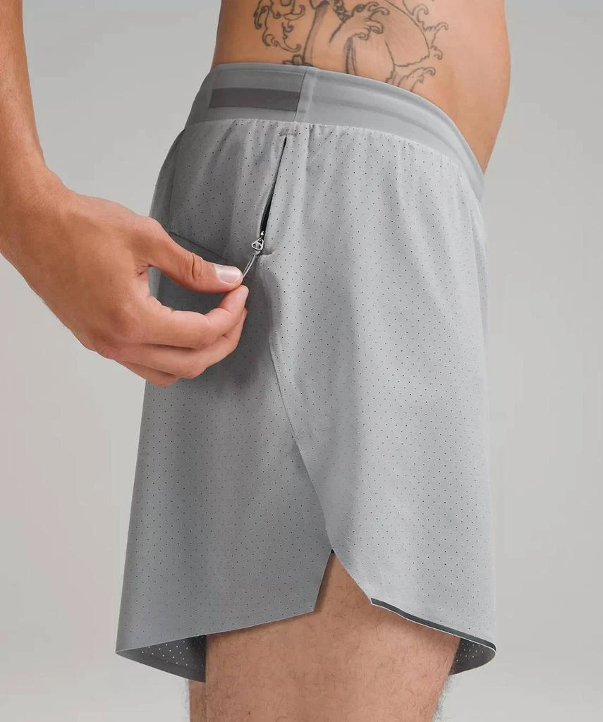 Lululemon Men's Lined Fast And Free Shorts 6" In Rhino Grey 4