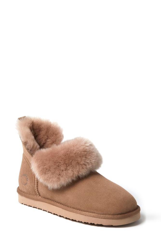 Dear Foams Perth Genuine Shearling Foldover Bootie