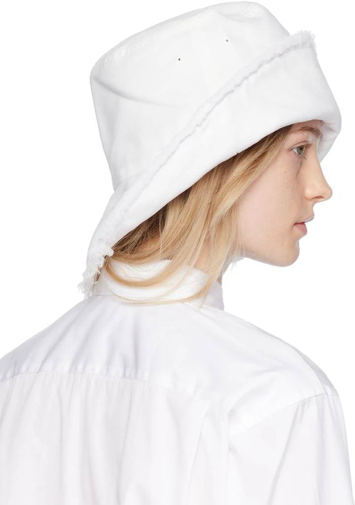 Comme des Garcons White Garment Boiled Beach Hat 3