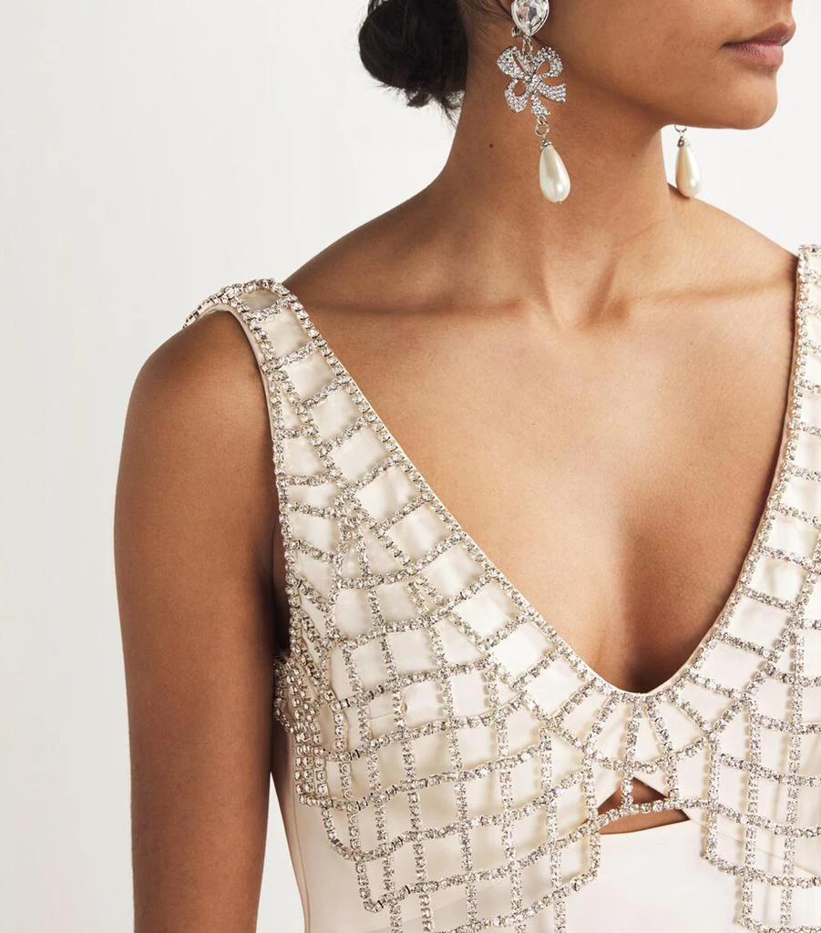 Self Portrait Diamanté-Bralette Maxi Dress 4