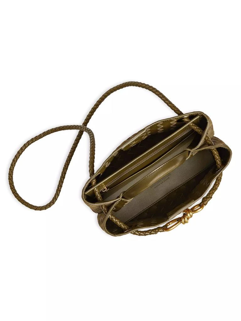 Bottega Veneta Small Andiamo Intrecciato Suede Shoulder Bag 2