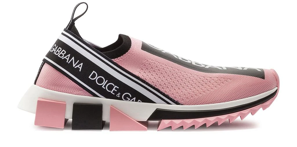 Dolce & Gabbana Stretch jersey Sorrento sneakers with logo 1
