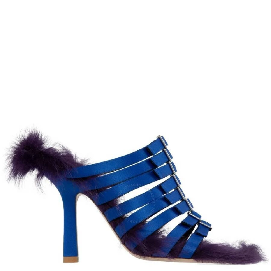 Burberry Satin Feather Square Toe Sandals 1