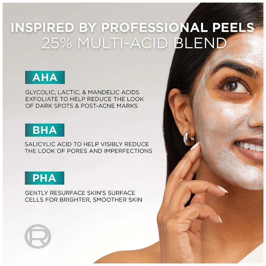 L'Oreal Paris Bright Reveal Dark Spot Exfoliant Peel with 25% AHA BHA PHA Blend 10