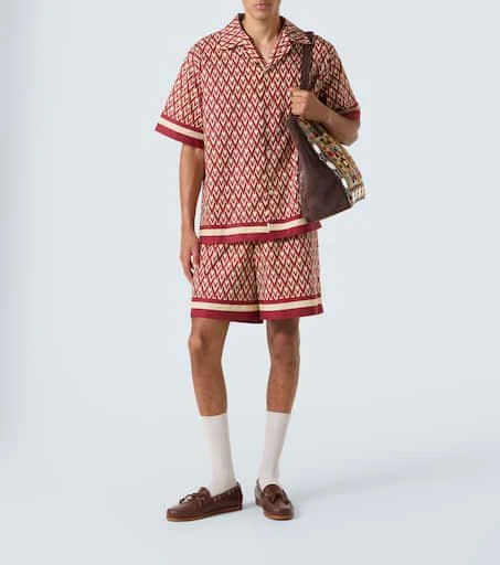 Valentino Toute La V cotton poplin bowling shirt 2