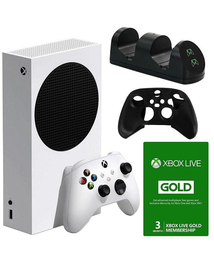 Microsoft Xbox Series S 512 GB All-Digital Console with Accessories Kit and 3 Month Live Card