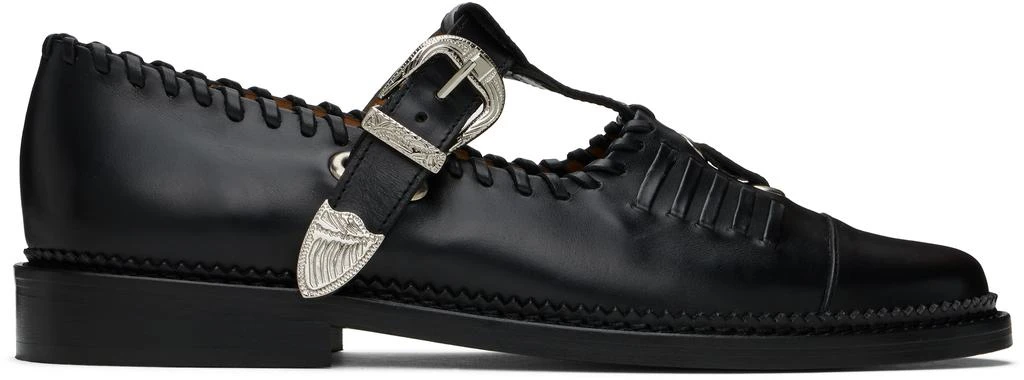 Toga Virilis Black Leather Loafers 1