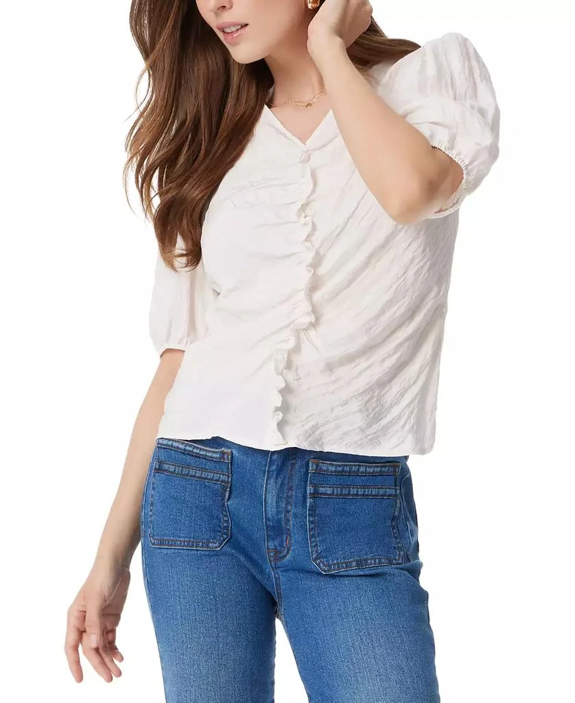 Sam Edelman Women's Dakota Ruffle Puff-Sleeve Top 1