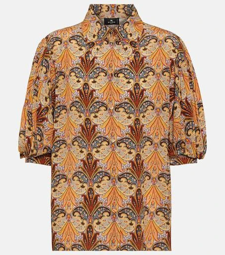 ETRO Printed silk top 1